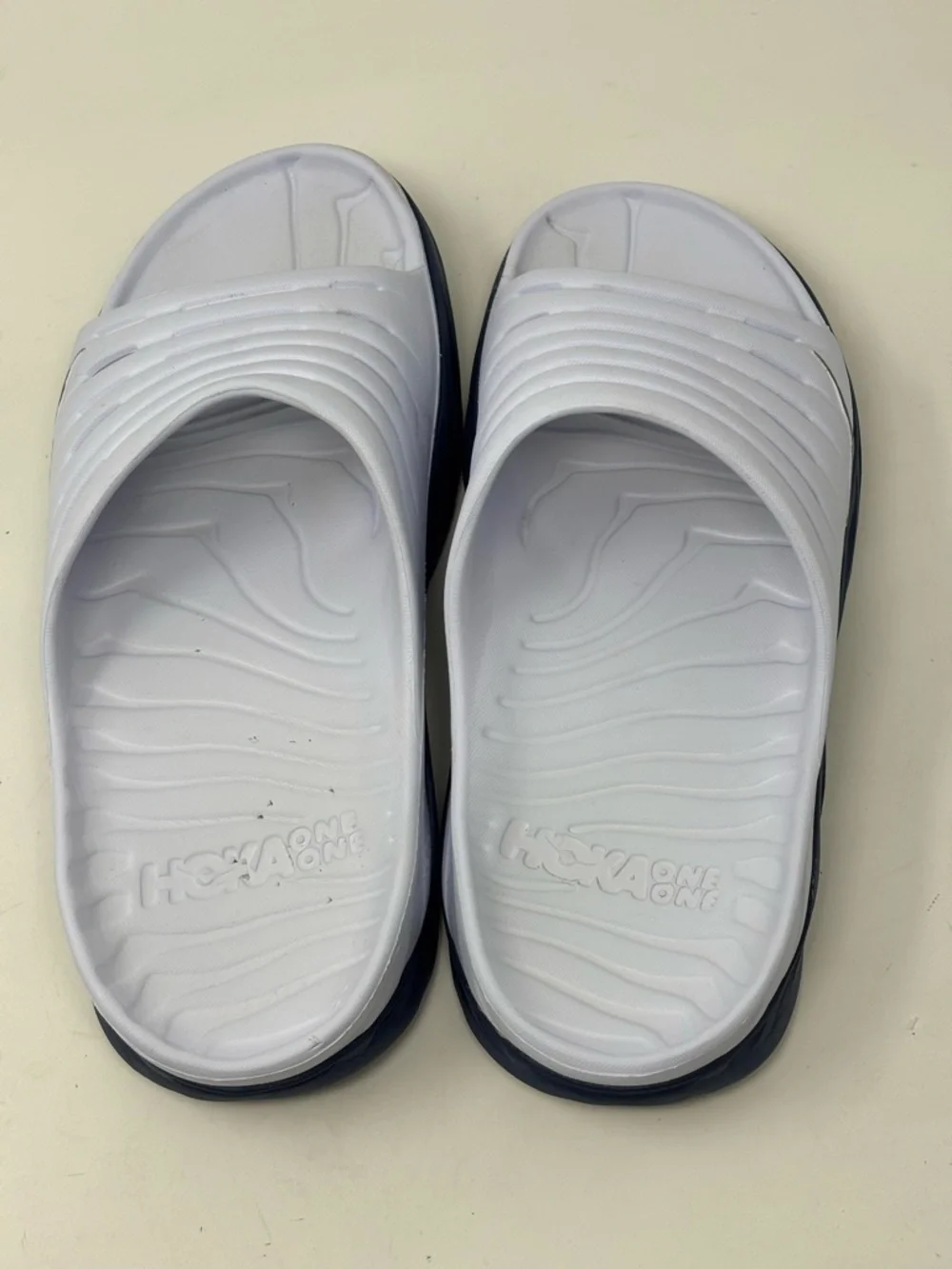 HOKA Ora Recovery Slides Sandals Men’s Size 10 White - Picture 5 of 13